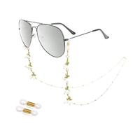 EegantCho Stylish Women's Eyeglasses Chain, Sunglasses & Eye Glasses Chain Holder & Lanyards, Reading Eyewear Retainer Strap (Bell Orchid)