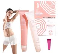 Eeiiey Silklip Hair Removal Kit, Facial Hair Remover, Glide & Go, Moisturizing Formula, Quick & Easy Application, Unisex Adult, 20g*2, 3 Years Shelf Life