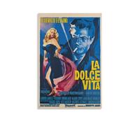 EEILASE La Dolce Vita Movie Poster Wall Art Decorative Canvas Posters 16x24inch(40x60cm) Unframe-La Dolce Vita