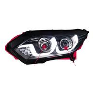 Eejghfwq Car Headlamp Assembly For HRV For HR-V For Vezel 2015-2018 LED Auto Headlight Assembly Upgrade Angel Eye Design Signal Lamp Tool Accessories Car Lights Car Headlights Assembly(Halogen Bulb)
