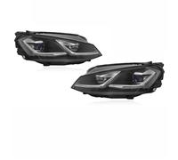 Eejghfwq Car HeadLight Assembly For VW For GOLF 7 Halogen Xenon For GTI Front Headlights DRL Turning Signal Head Lamp LED Car Headlight Assembly(Hella 5 -No Bulb,Halogen Silver RHD)