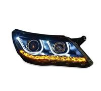 Eejghfwq Car HeadLight Assembly For VW For Tiguan 2009 2010 2011 2012 LED Headlights Headlight DRL Head Lamp Angel Eye Hid Bi Xenon Front Lamps Auto Accessories(Headlight Xenon)