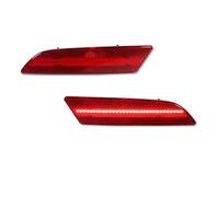 Eejghfwq Car Rear Reflector Light For Chrysler For Crossfire 2004-2008 4PCS LED Side Marker Light Bumper Front Amber Red Turn Signal Lights Rear Reflector Fog Light(2pc Rear Red Red3)