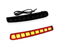 Eejghfwq Car Rear Reflector Light For Toyota For Corolla LE For XLE 2020 2021 Car Rear Bumper Reflector Red Smoked Sequential Turn Signal Light Brake Fog Lamp 12V Rear Reflector Fog Light(C)