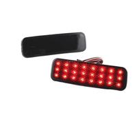 Eejghfwq Car Rear Reflector Light For Transit For Van BK21515C0AA BK21 515B0 AA 1778457 2pcs Black Red Lens LED Rear Bumper Reflector Brake Light Rear Reflector Fog Light(Black housing)