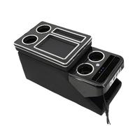 Eejghfwq Console Storage Box For Citroen For Berlingo V 2021-2025 Row Front Railing Box Set General Business Armrest Central Store Car Mobile(B black)