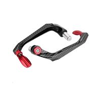 Eejghfwq Moto Clutch Hand Guard 2PCS Universal Motorcycle CNC Aluminum Alloy Handlebar Brake Clutch Lever Hand Guard Protector Modification Accessories Handguard(Red)