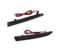 Eejghfwq Rear Bumper Reflector Light For Chevrolet For Camaro For Traverse Tail Light 2pcs Red LED Rear Bumper Reflector Lights(Smoked Lens)