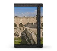 Eekstdbn Israel at The Tower of David Trifold Wallet, Card Cases And Money Oganizer Thin Stylish Mini Coin Bag with Zipper Coin Pocket Credit for Men And Women