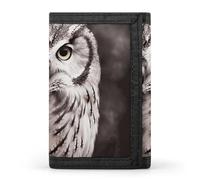 Eekstdbn Owl Trifold Wallet, Card Cases And Money Oganizer Thin Stylish Mini Coin Bag with Zipper Coin Pocket Credit for Men And Women