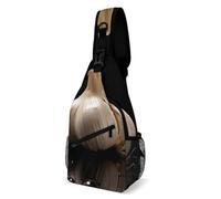 Eekstdbn Raw Garlic Crossbody Bag Casual Chest Bag for Men And Women Minimalist Chest Shoulder Pack Travel Chest Bag for Daily Use