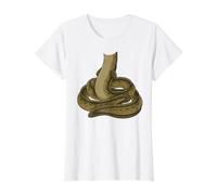 EEL Costume Halloween Ocean Creature Design Value Graphic T-Shirt, Women, White, S