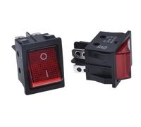 Eelding Machine 30A 250V ON-OFF High Current KCD4 22 * 29 Red Copper Rocker Power Switch 4Pin Button(KCD4-2D-4P)