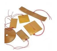 Eeletric Polyimide Film Heater 7-100mm 12V 24V Heating Element For 3D Printer Oil Tank 1pc (Color : 44mmx80mm 12V 30W)