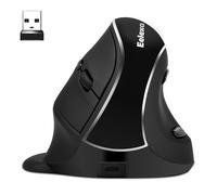 Eelexa Ergonomic Vertical Mouse: 2.4G Bluetooth Dual Mode Optical Computer Mice,Wireless Rechargeable Mouse with Removable Palm Rest,Compatible with Windows and MAC OS