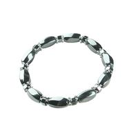 EELMSJKK Men's Hematite Bracelet, a natural health energy crystal stone, enhances mental clarity and focus (A-7)