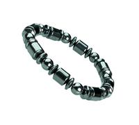 EELMSJKK Men's Hematite Bracelet, a natural health energy crystal stone, enhances mental clarity and focus (A-10)