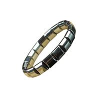 EELMSJKK Men's Hematite Bracelet, a natural health energy crystal stone, enhances mental clarity and focus (A-4)
