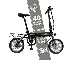 eelo 1885 14" Folding Electric Bike for Adults - Easy to Fold, Carry and Store - UK Designed and Assembled Foldable eBike - Experience the Difference with a Queen's Award Winner