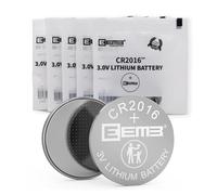 EEMB 5 PACK CR2016 Battery Cell 3V Lithium Mercury free Long Life Strong Power 2016 Coin Button Batteries ECR2016 DL2016 for electronic devices, Car Keys,Watch, Household items