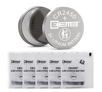 EEMB 5 Pack CR2450 Battery 3V Lithium Battery 2450 Button Coin Cell Batteries DL2450、ECR2450、BR2450 for Watch/Candles/Alarm System/Car Key Fob/Remote Control/Calculators/Toys Games