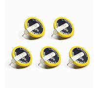 EEMB 5PCS LIR2032H Rechargeable Battery 3.7V Lithium-ion Coin Button Cell Batteries with Solder Tabs 70mAh Can Replace ML2032 for Car Remote Key Fob Watch(5)