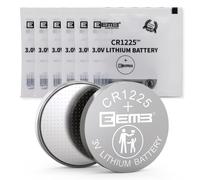 EEMB 6-Pack CR1225 Battery 3V Lithium Button Coin Cell Batteries 1225 Battery DL1225 BR1225 for Thermometer, Remote Control, Watch, Calculator, Electronic Note-Book, Mobile Game
