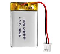 EEMB Lithium Polymer battery 3.7V 300mAh 602030 Lipo Rechargeable Battery Pack with wire JST Connector-confirm device & connector polarity before purchase