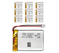 EEMB Lithium Polymer battery 3.7V 320mAh 402535 Lipo Rechargeable Battery Pack with wire Molex Connector for Headphones and Dashcam-confirm device & connector polarity before purchase(10)