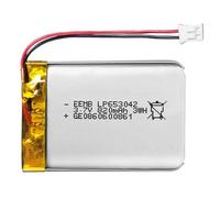 EEMB Lithium Polymer battery 3.7V 820mAh 653042 Lipo Rechargeable Battery Pack with wire JST Connector-confirm device & connector polarity before purchase