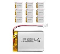 EEMB Lithium Polymer battery 3.7V 820mAh 653042 Lipo Rechargeable Battery Pack with wire JST Connector-confirm device & connector polarity before purchase(10)