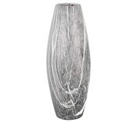 EEMKAY® New Dark Grey Marble Effect Vase Modern & Stylish Display Your Flowers or Standalone Decoration Piece