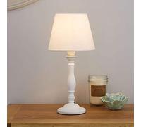 EEMKAY® New Gorgeous Tofty Mini White Bedside Table Lamp Wooden Home Décor M-19 - Natural