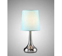 EEMKAY® New Rimini Touch Lamp Beautiful Silver Base & Duck Egg Blue Shade Bedside Table Lamp Home Decor