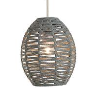 EEMKAY® New Simple Elegant Design Isla Wicker Light Shade Perfect for Natural Looking Home -Grey N-21