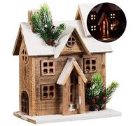 EEMKAY® New Snowy Christmas Country House Decoration