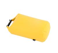 Eeneme 20L PVC Mesh Cloth Yellow Folding Lightweight Portable Dry Bags Waterproof Bucket Bag with Removable Shoulder Strap, Quick Release Buckle, for Swimming, Rafting, Cycling