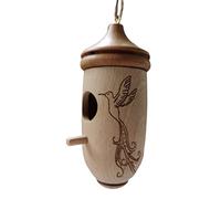 Eeneme Hummingbird House - Hanging Decorative Outdoor Bird House, Wooden Hummingbird Houses for Finches, Wild Birds, Hummingbirds
