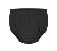 EEOST Adult Diaper Cover Silent Waterproof Plastic Rubber Pants for Incontinence Leak Protection with Light Absorbent Layer[Black,Large]