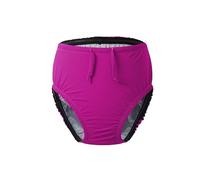 EEOST Youth/Big Kids Reusable Swim Diapers Special Needs Swimwear for Incontinence Cloth Diaper Covers Waterproof,Leakproof, Unisex (Pink, 8-10T)