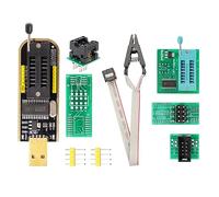 EEPROM Programmer Kit Module Binghe 3.3V/5V SOIC8 SOP8 Test Clip + CH341B Programmer + 1.8V Converter + SOP8 to DIP8 Converter for EEPROM 25cxx / 24cxx