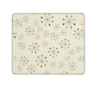 eeprty Absctract Geometric Pattern Space Stable Grip Mouse Pad Desk Mat, Lock Edge with Non-Slip Rubber Bottom for Computer Laptop PC