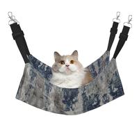 eeprty Abstract Blue Pet Cage Hammock,Warm Pet Hammock,Soft Hanging Cat Bed Mat Winter Warm