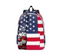 eeprty America Flag And Hippie Peace Printing Boys Girls Drawstring Bags String Backpack Bulk Cinch Sack Tote Bags For Gym, Sports, Travel