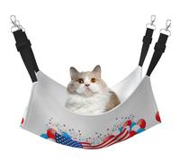 eeprty American Flag Balloons Pet Cage Hammock,Warm Pet Hammock,Soft Hanging Cat Bed Mat Winter Warm