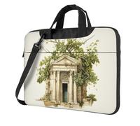 eeprty Antique Building With Roman Olive Branch And Greek Print Stylish Printed Laptop Bag Modern Retro Computer Tote For Her Unique Birthday Gift
