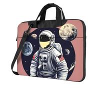 eeprty Astronaut On The Moon 1 Print Stylish Printed Laptop Bag Modern Retro Computer Tote For Her Unique Birthday Gift