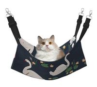 eeprty Beautiful White Swans On The Lake Pet Cage Hammock,Warm Pet Hammock,Soft Hanging Cat Bed Mat Winter Warm