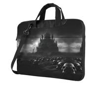 eeprty Black And White Skulls 1 Print Stylish Printed Laptop Bag Modern Retro Computer Tote For Her Unique Birthday Gift