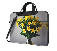 eeprty Bouquet Of Daffodils Print Stylish Printed Laptop Bag Modern Retro Computer Tote For Her Unique Birthday Gift